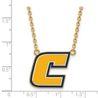 Logoart Sterling Silver Gp The U Of Tenn At Chattanooga Large  Enamel Pendant Nec