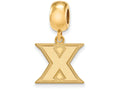 Logoart Sterling Silver Gp Xavier University Small Dangle Bead