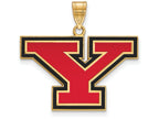 Logoart Sterling Silver Gp Youngstown State U Large Enamel Pendant