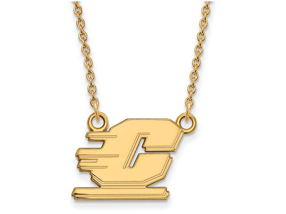 Logoart Sterling Silver Gp Central Michigan U Small Pendant Necklace