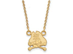 Logoart Sterling Silver Gp East Carolina University Small Pendant Necklace