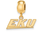 Logoart Sterling Silver Gp Eastern Kentucky U Extra Small Dangle Bead Charm
