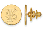 Logoart Sterling Silver Gp Florida State University Lapel Pin
