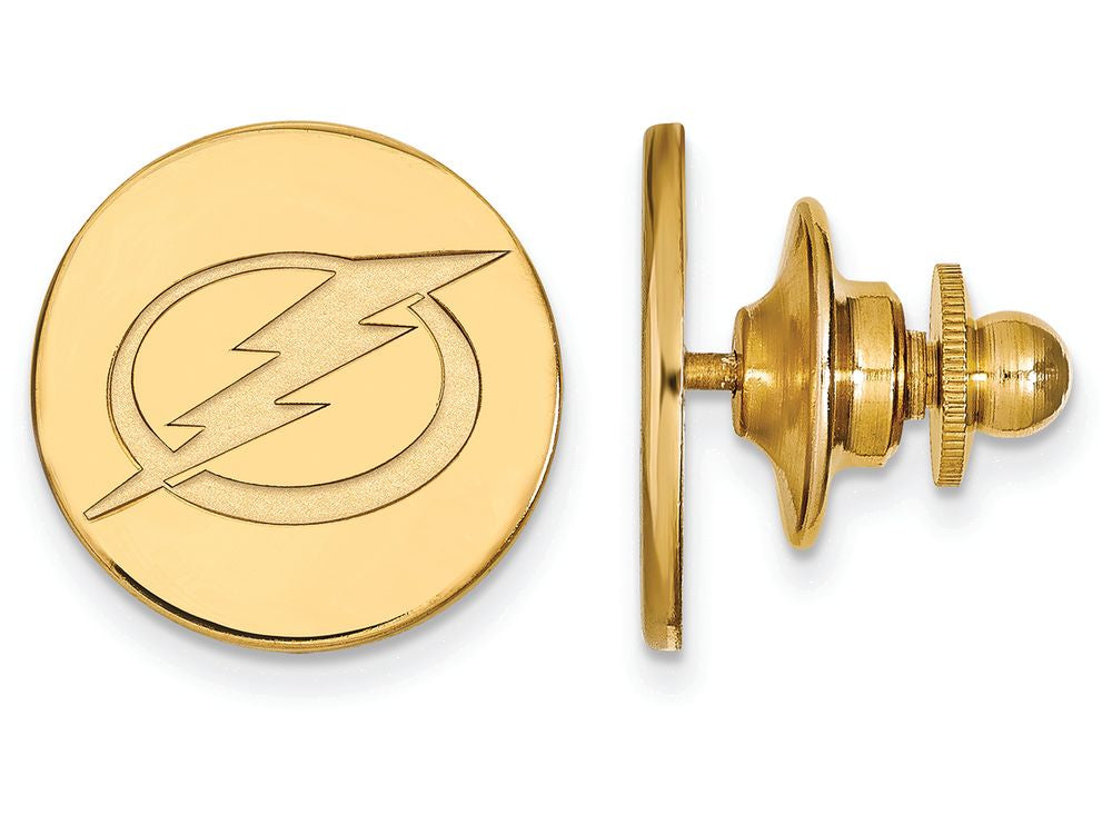 Sterling Silver Gp Nhl Logoart Tampa Bay Lightning Lapel Pin