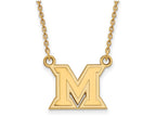 Logoart Sterling Silver Gp Miami University Small Pendant Necklace
