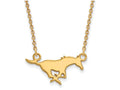 Logoart Sterling Silver Gp Southern Methodist U Small Pendant Necklace