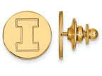 Logoart Sterling Silver Gp University Of Illinois Lapel Pin