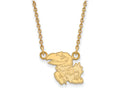 Logoart Sterling Silver Gp University Of Kansas Small Pendant Necklace