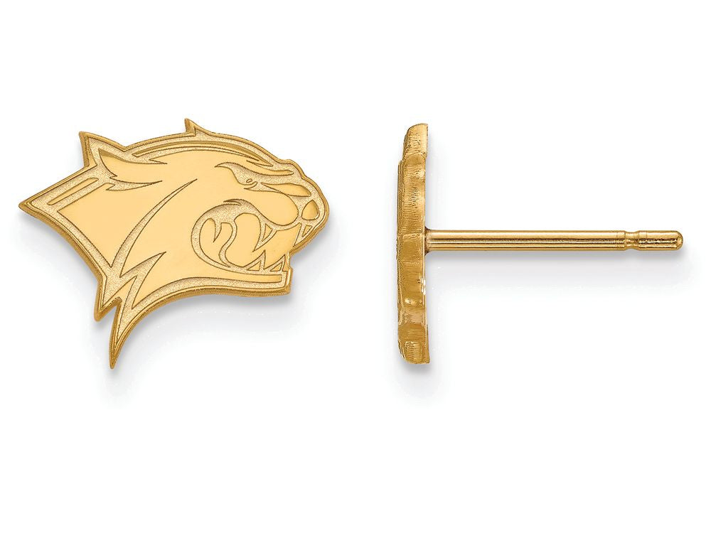 Logoart Sterling Silver Gp University Of New Hampshire Extra Small Post Earrings