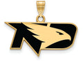 Logoart Sterling Silver Gp University Of North Dakota Small Enamel Pendant
