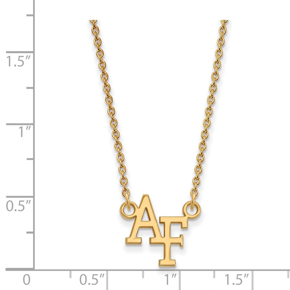 Logoart Sterling Silver Gp United States Air Force Academy Small Pendant Necklace