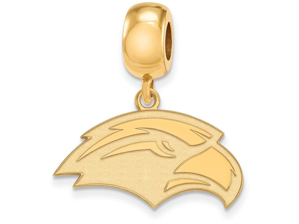 Logoart Sterling Silver Gp University Of Southern Mississippi Silver Small Dangle Bead