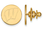 Logoart Sterling Silver Gp University Of Wisconsin Lapel Pin