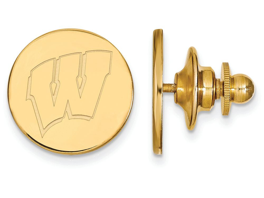 Logoart Sterling Silver Gp University Of Wisconsin Lapel Pin