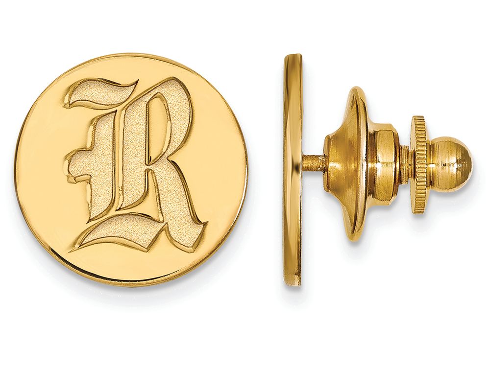 Logoart Sterling Silver Gp Rice University Lapel Pin