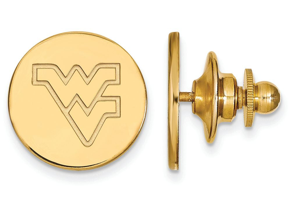 Logoart Sterling Silver Gp West Virginia University Lapel Pin