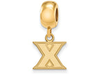 Logoart Sterling Silver Gp Xavier University Bead Charm Extra Small Dangle