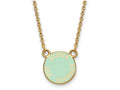 Logoart Sterling Silver Gp Alpha Epsilon Phi Extra Small Enamel Pendant Necklace