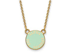 Logoart Sterling Silver Gp Alpha Epsilon Phi Extra Small Enamel Pendant Necklace