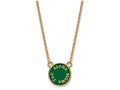 Logoart Sterling Silver Gp Alpha Sigma Tau Extra Small Enamel Pendant Necklace