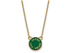 Logoart Sterling Silver Gp Alpha Sigma Tau Extra Small Enamel Pendant Necklace