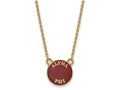 Logoart Sterling Silver Gp Alpha Phi Small Enamel Pendant Necklace