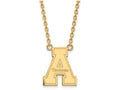 Logoart Sterling Silver Gp Appalachian State U Large Pendant Necklace