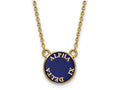 Logoart Sterling Silver Gp Alpha Xi Delta Small Enamel Pendant Necklace