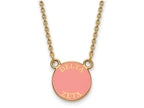 Logoart Sterling Silver Gp Delta Zeta Small Enamel Pendant Necklace