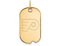 Logoart Sterling Silver Gp Philadelphia Flyers Small Dog Tag Pendant Necklace
