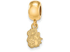 Logoart Sterling Silver Gp James Madison University Extra Small Dangle Bead Charm