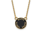 Logoart Sterling Silver Gp Kappa Alpha Theta Small Enamel Pendant Necklace