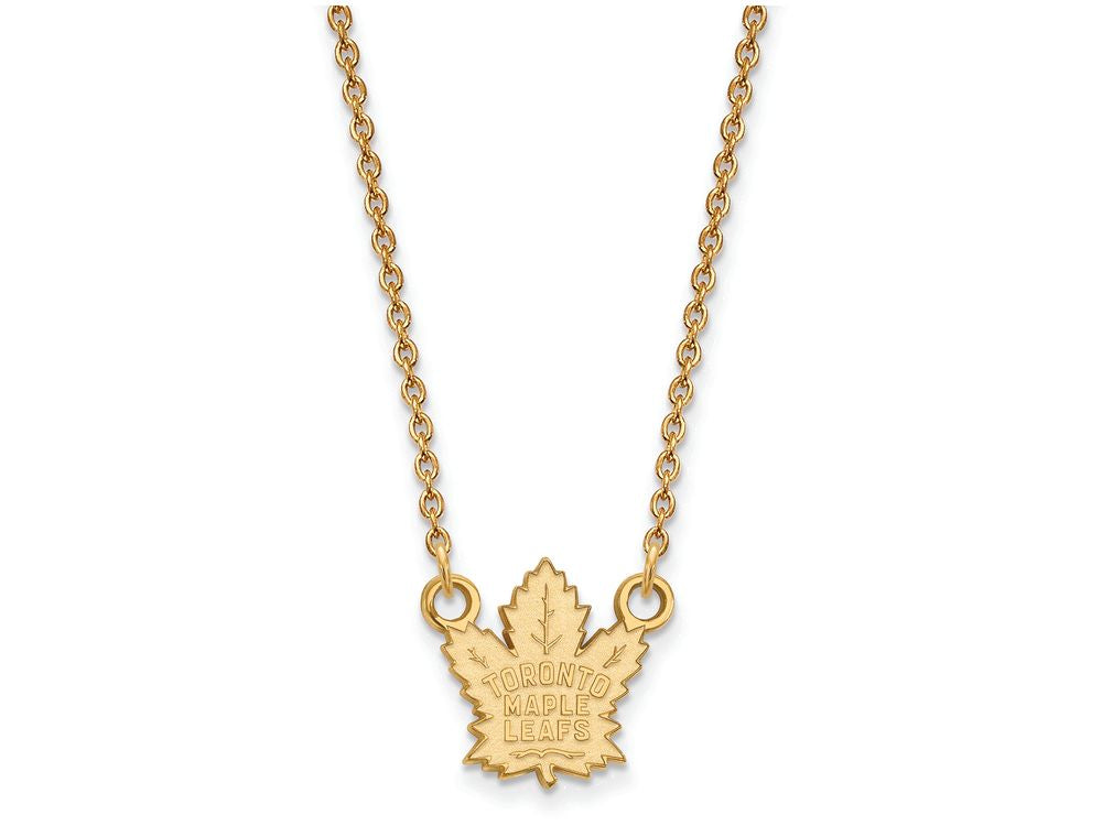 Sterling Silver Gp Nhl Logoart Toronto Maple Leafs Small Pendant Necklace