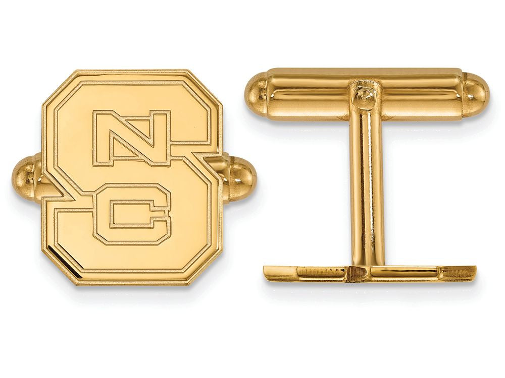 Logoart Sterling Silver Gp North Carolina State University Cuff Link
