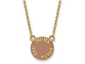 Logoart Sterling Silver Gp Sigma Delta Tau Small Enamel Pendant Necklace