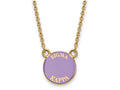 Logoart Sterling Silver Gp Sigma Kappa Small Enamel Pendant Necklace