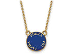 Logoart Sterling Silver Gp Theta Phi Alpha Small Enamel Pendant Necklace