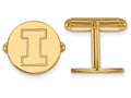 Logoart Sterling Silver Gp University Of Illinois Cuff Link