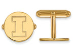 Logoart Sterling Silver Gp University Of Illinois Cuff Link