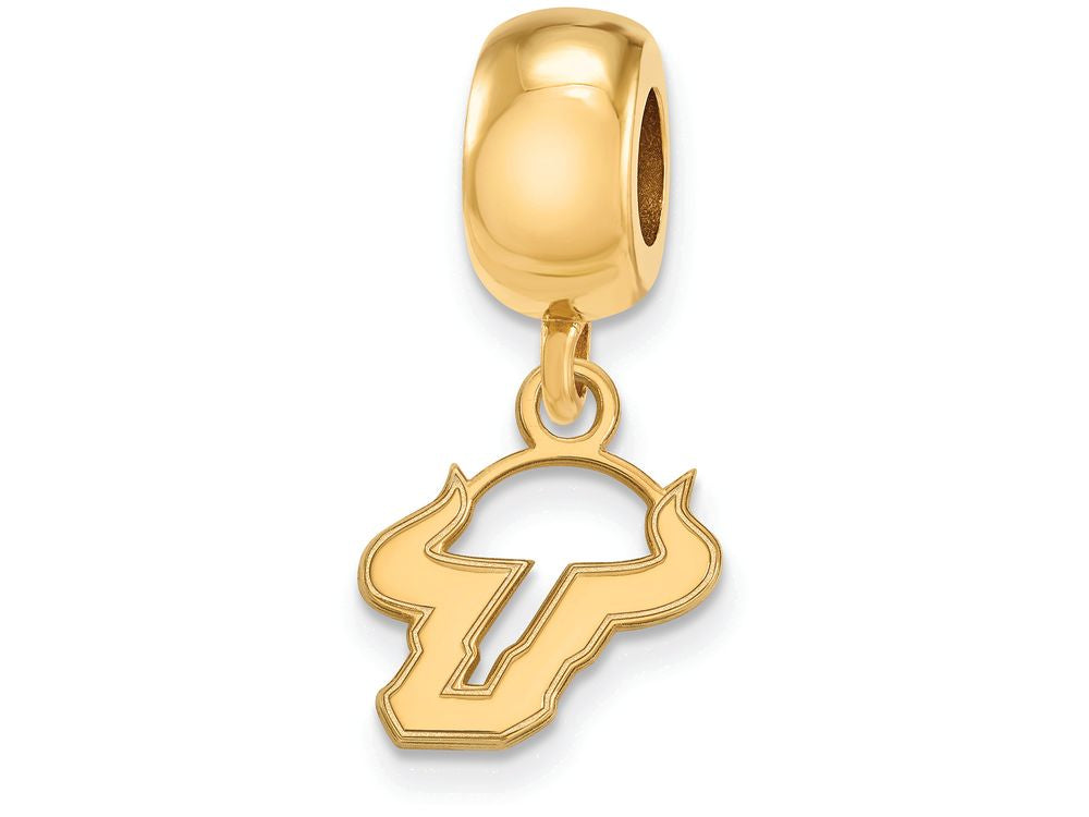Logoart Sterling Silver Gp University Of South Florida Extra Small Dangle Bead Cha