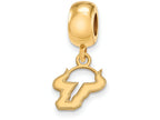 Logoart Sterling Silver Gp University Of South Florida Extra Small Dangle Bead Cha