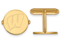 Logoart Sterling Silver Gp University Of Wisconsin Cuff Link