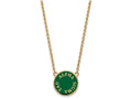 Logoart Sterling Silver Gp Alpha Sigma Tau Large Enamel Pendant Necklace