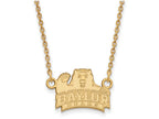 Logoart Sterling Silver Gp Baylor University Small Pendant Necklace