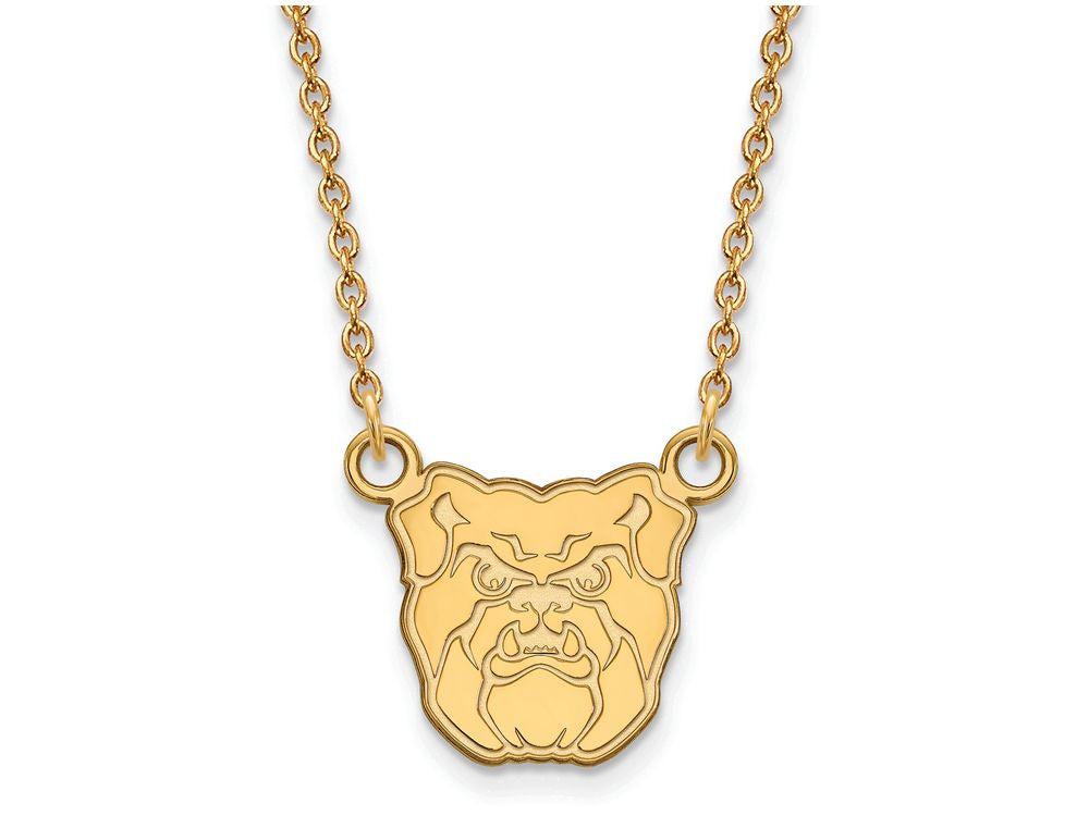 Logoart Sterling Silver Gp Butler University Small Pendant Necklace
