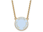 Logoart Sterling Silver Gp Delta Delta Delta Large Enamel Pendant Necklace