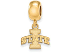 Logoart Sterling Silver Gp Iowa State University Extra Small Dangle Bead Charm