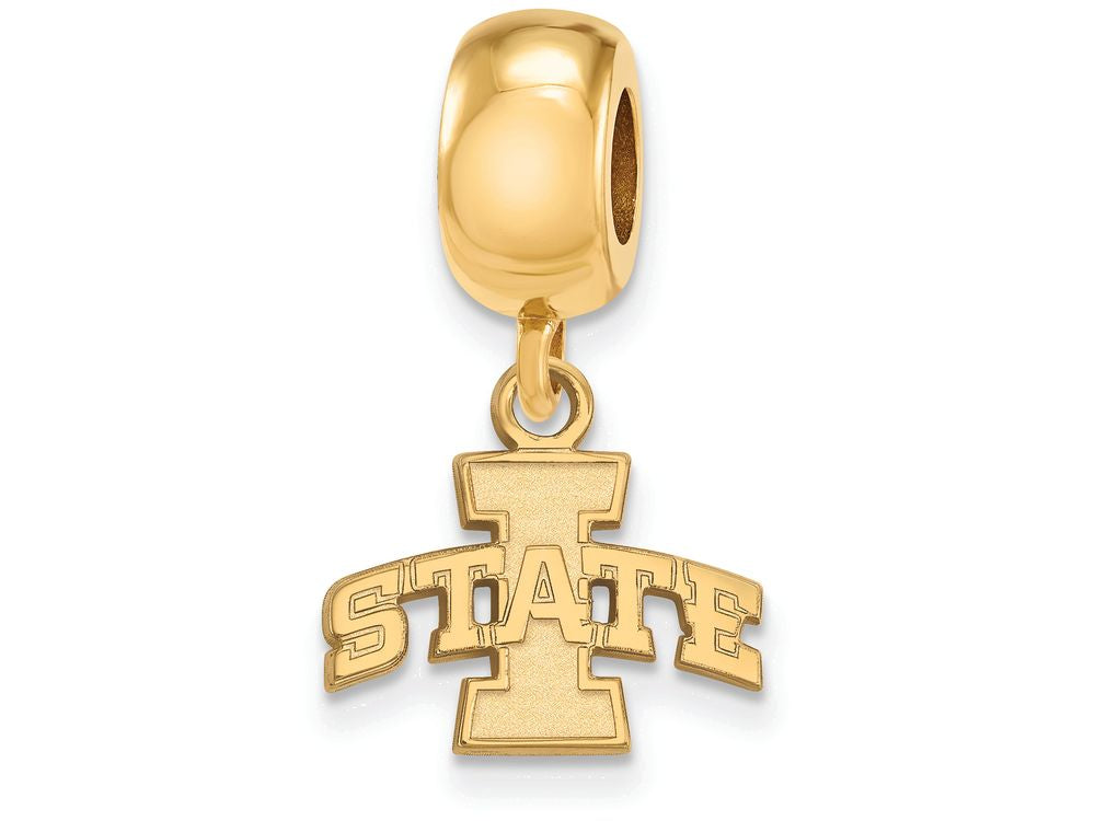 Logoart Sterling Silver Gp Iowa State University Extra Small Dangle Bead Charm