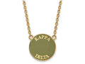 Logoart Sterling Silver Gp Kappa Delta Large Enamel Pendant Necklace