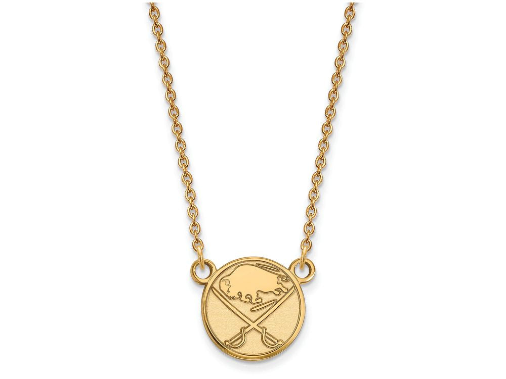 Sterling Silver Gp Nhl Logoart Buffalo Sabres Small Pendant Necklace